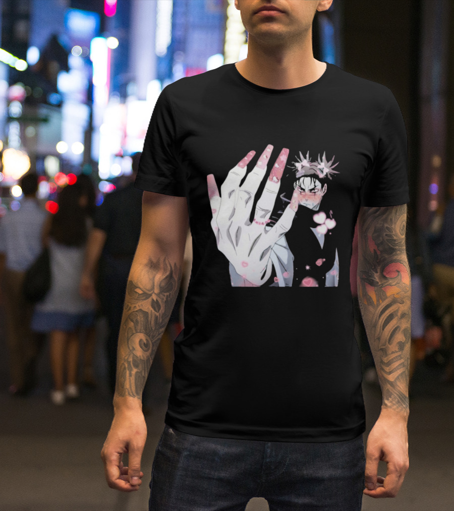 Nails Done Choso Aesthetic Floral Elements Anime T-Shirt