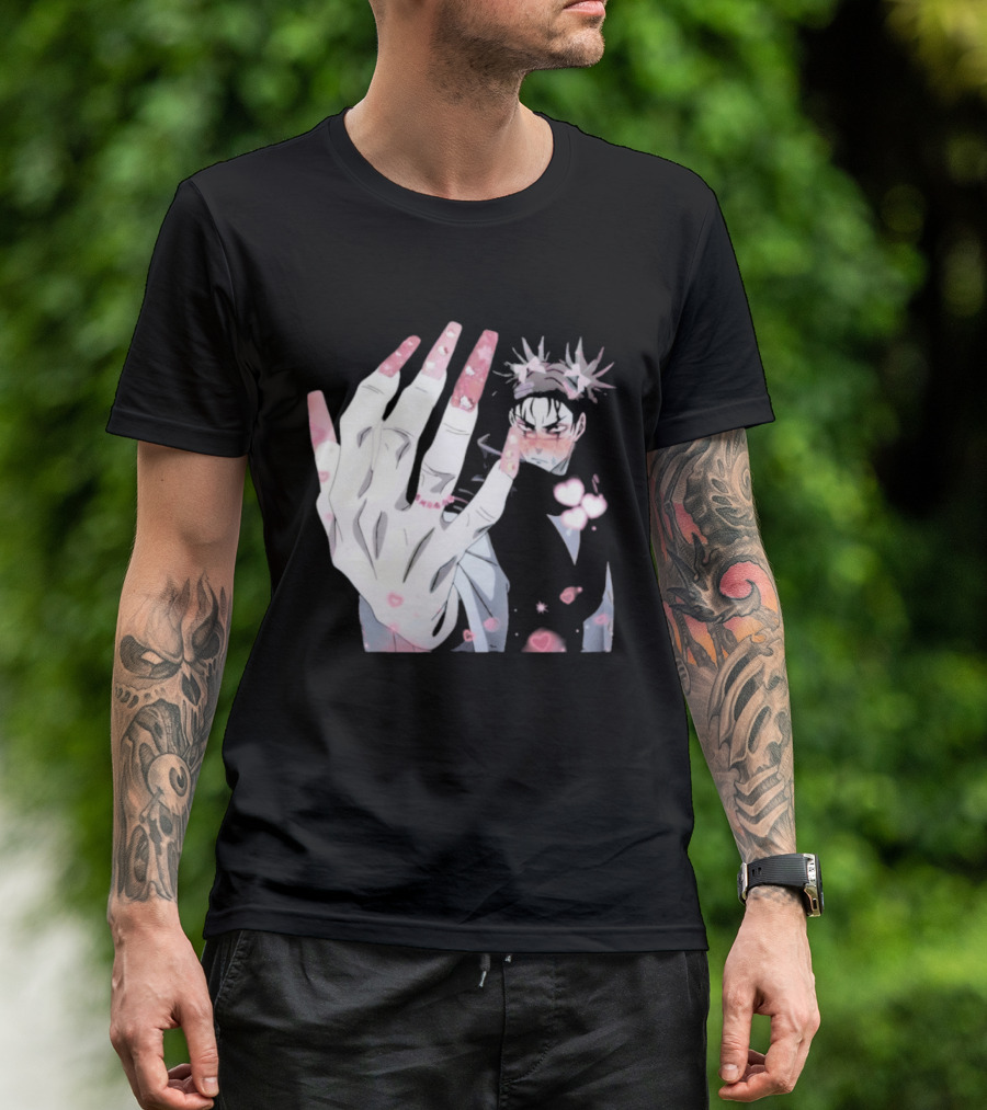 Nails Done Choso Aesthetic Floral Elements Anime T-Shirt