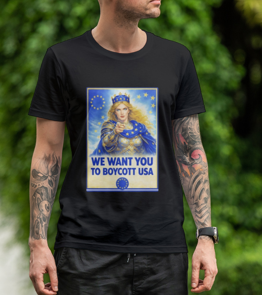 We Want You To Boycott USA Knight Queen Stars Crown T-Shirt