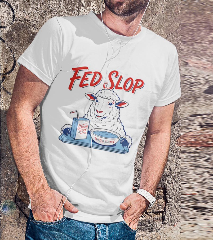 Fed Slop Sheep Official Story Trusted Source T-Shirt