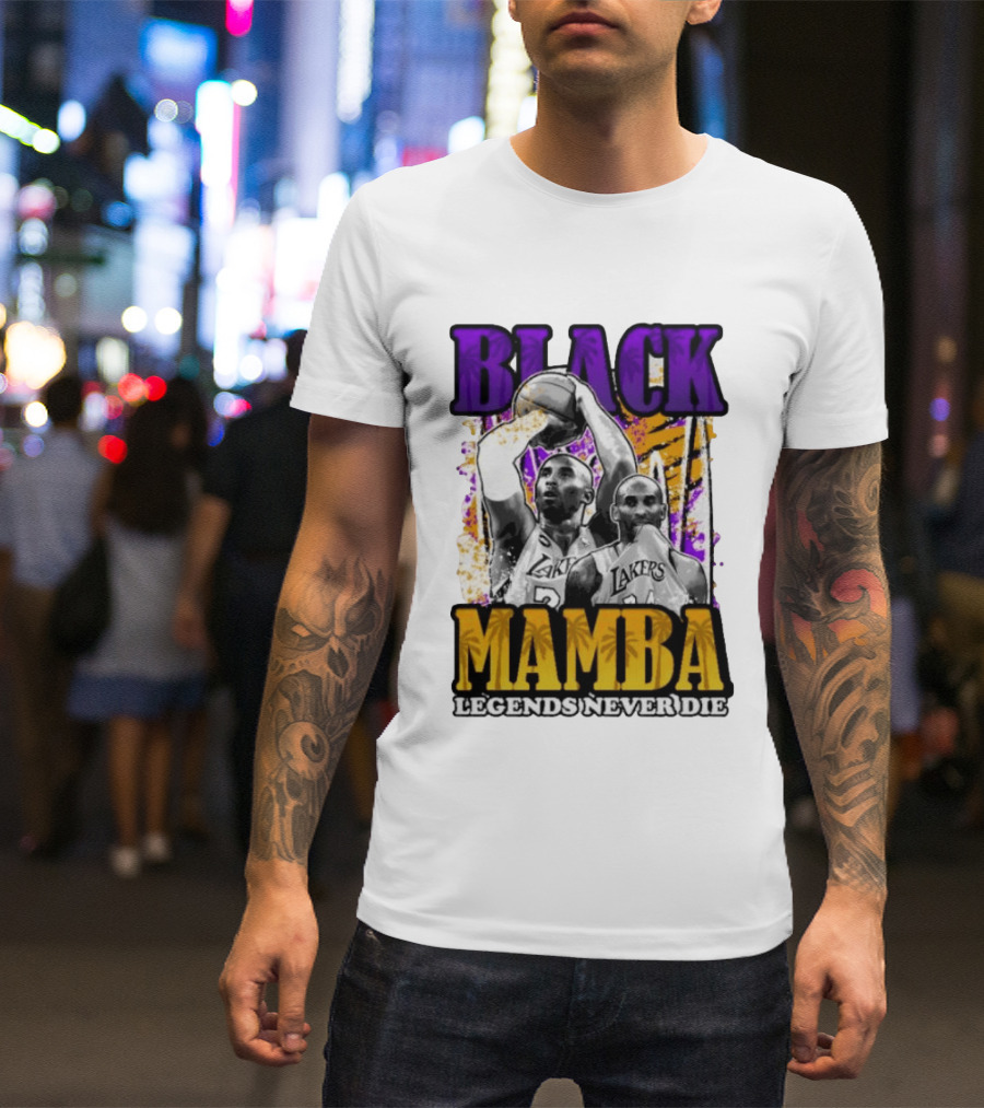 Black Mamba Lakers Legends Never Die T-Shirt