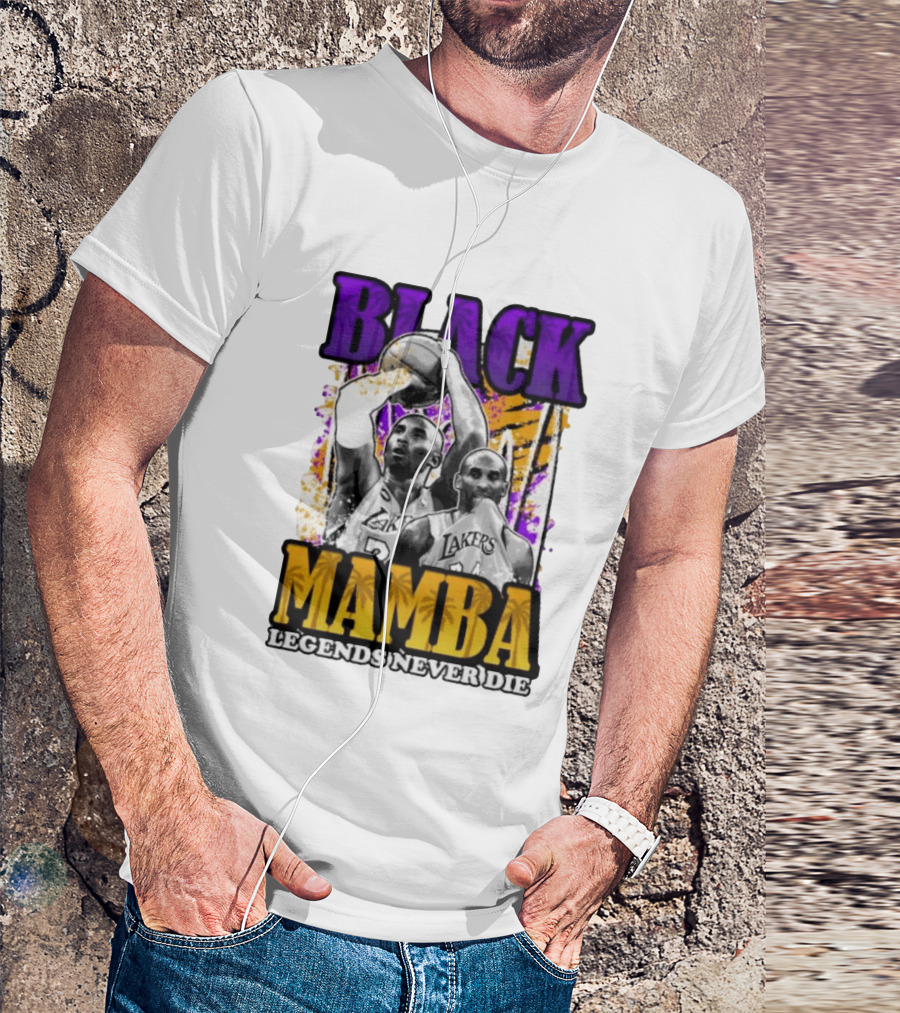 Black Mamba Lakers Legends Never Die T-Shirt