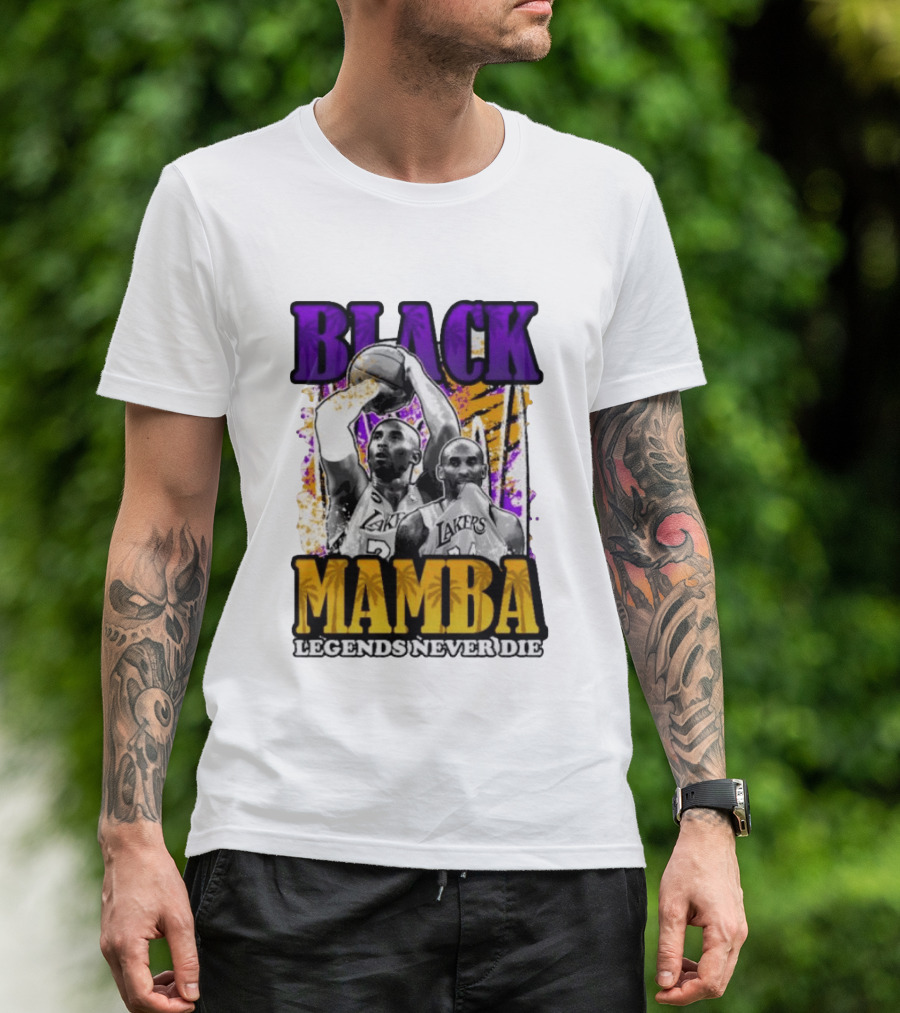 Black Mamba Lakers Legends Never Die T-Shirt