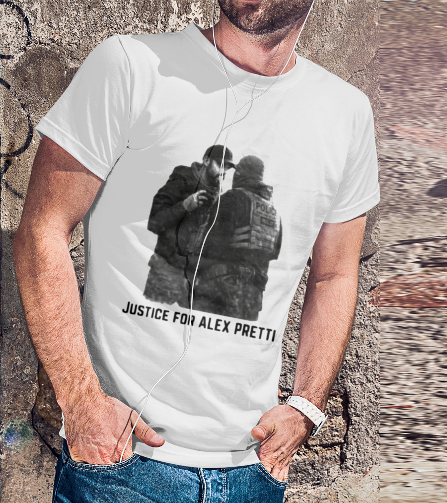 Justice For Alex Pretti Police Encounter T-Shirt