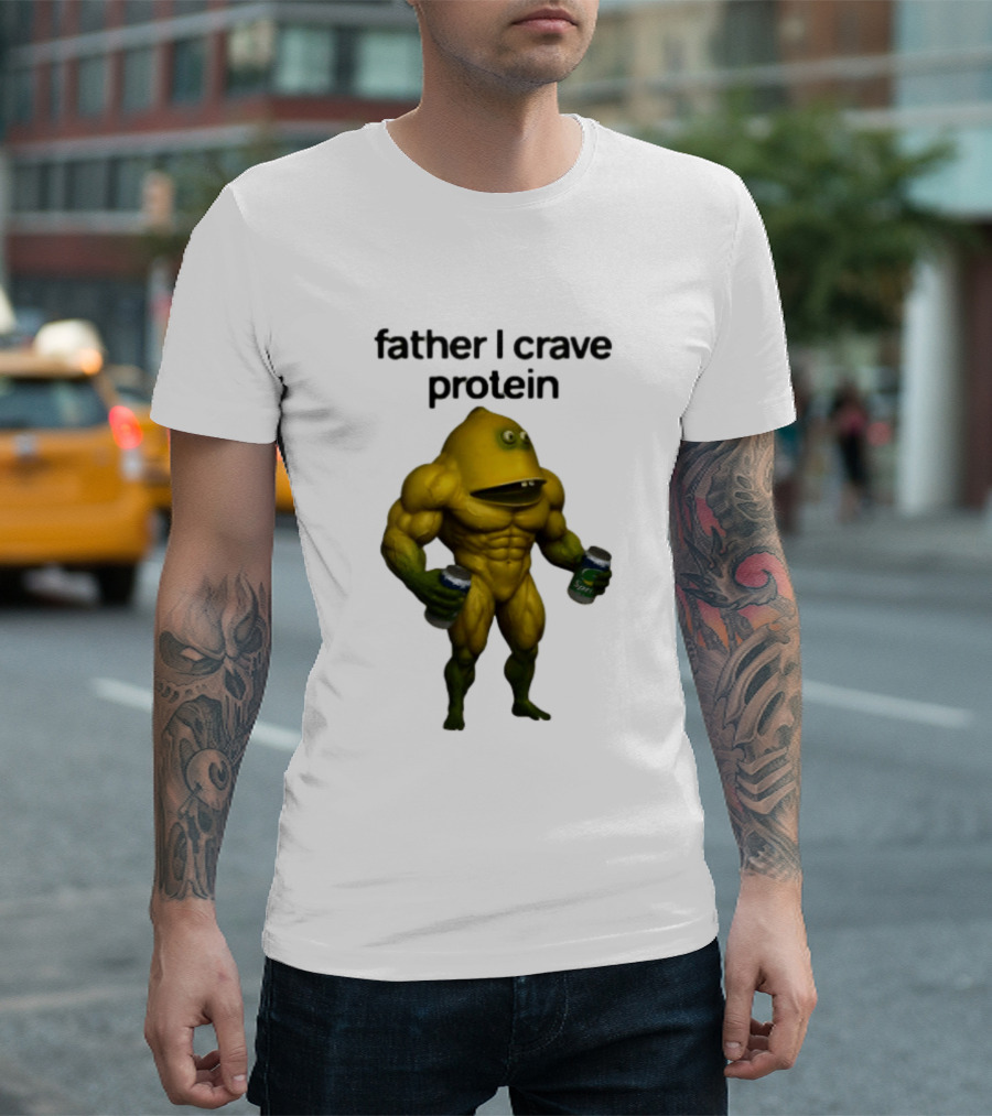 Father I Crave Protein Buff Monster Energy Can T-Shirt