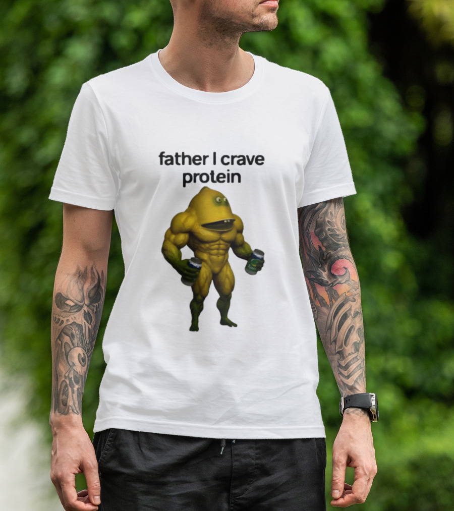 Father I Crave Protein Buff Monster Energy Can T-Shirt