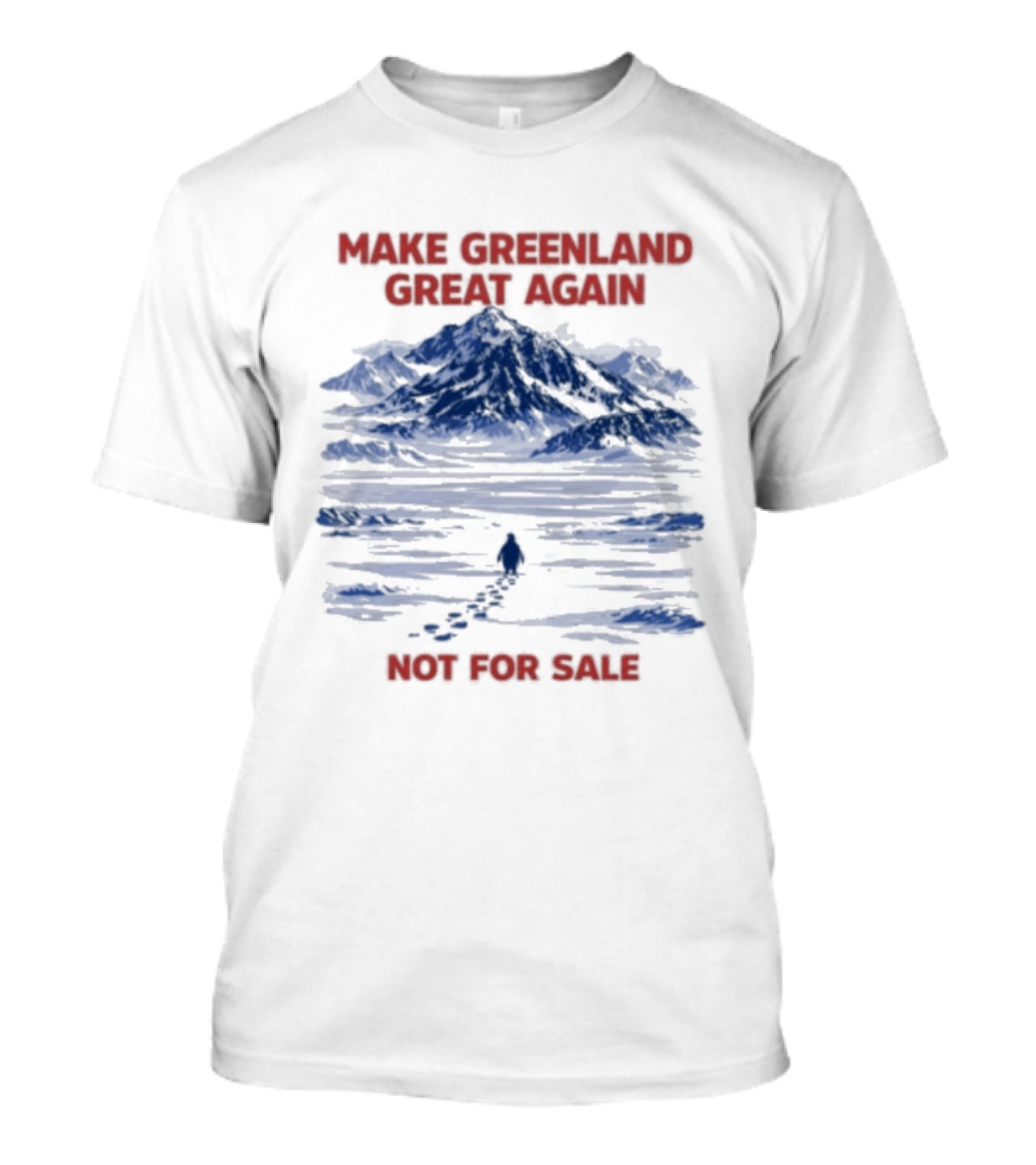Make Greenland Great Again Not For Sale Penguin Greenland Anti Trump T-Shirt