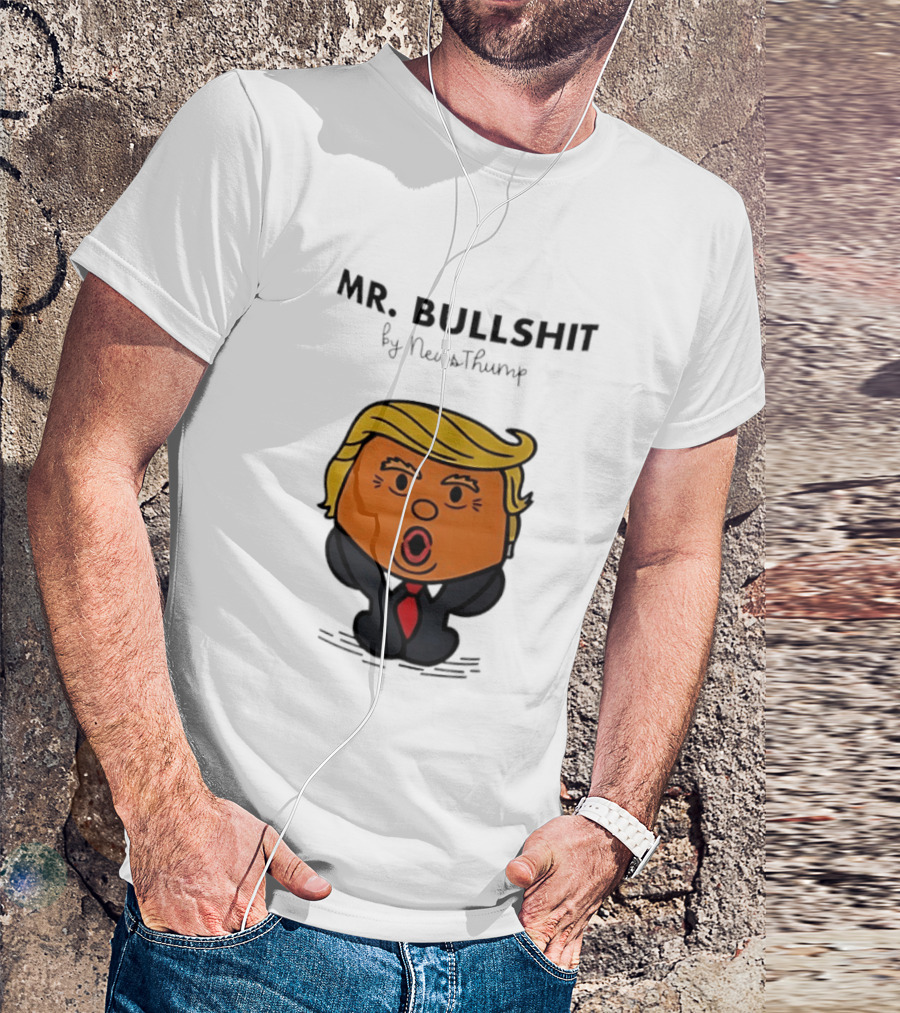 Mr Bullshit By NewsThump Cartoon T-Shirt