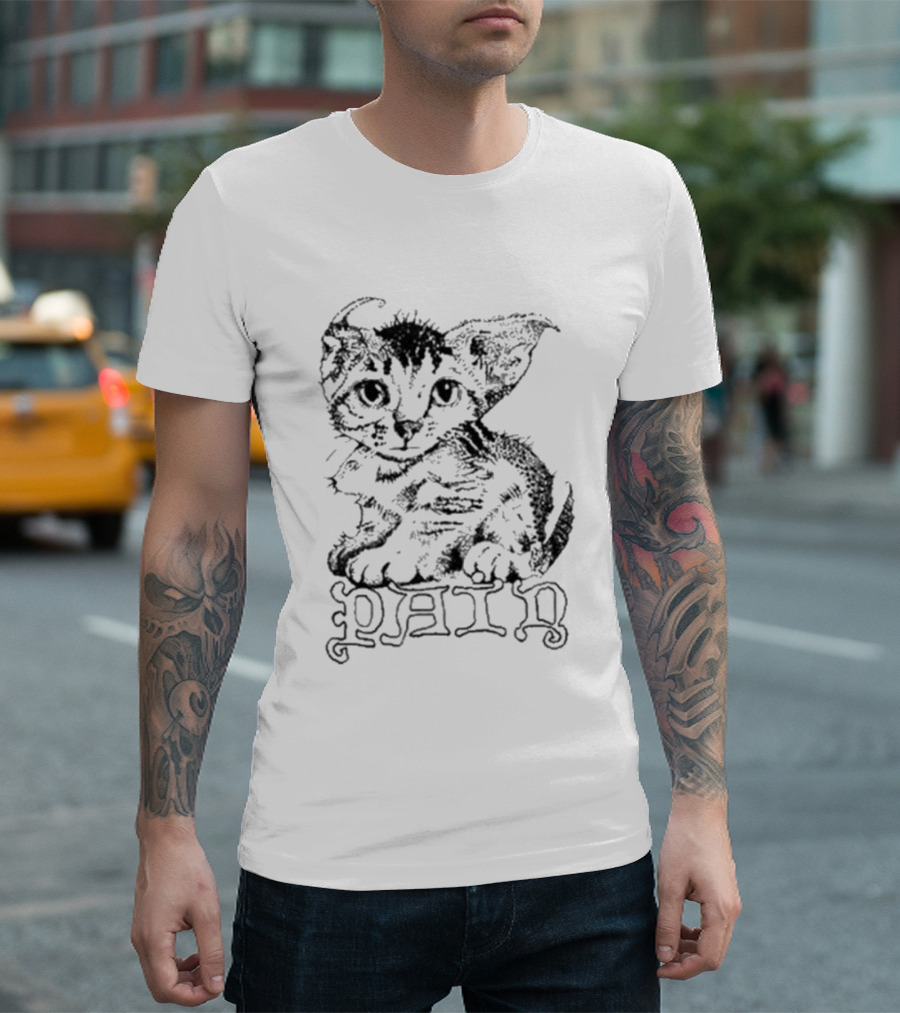 Henry Johnson Pain Cat Drawing T-Shirt