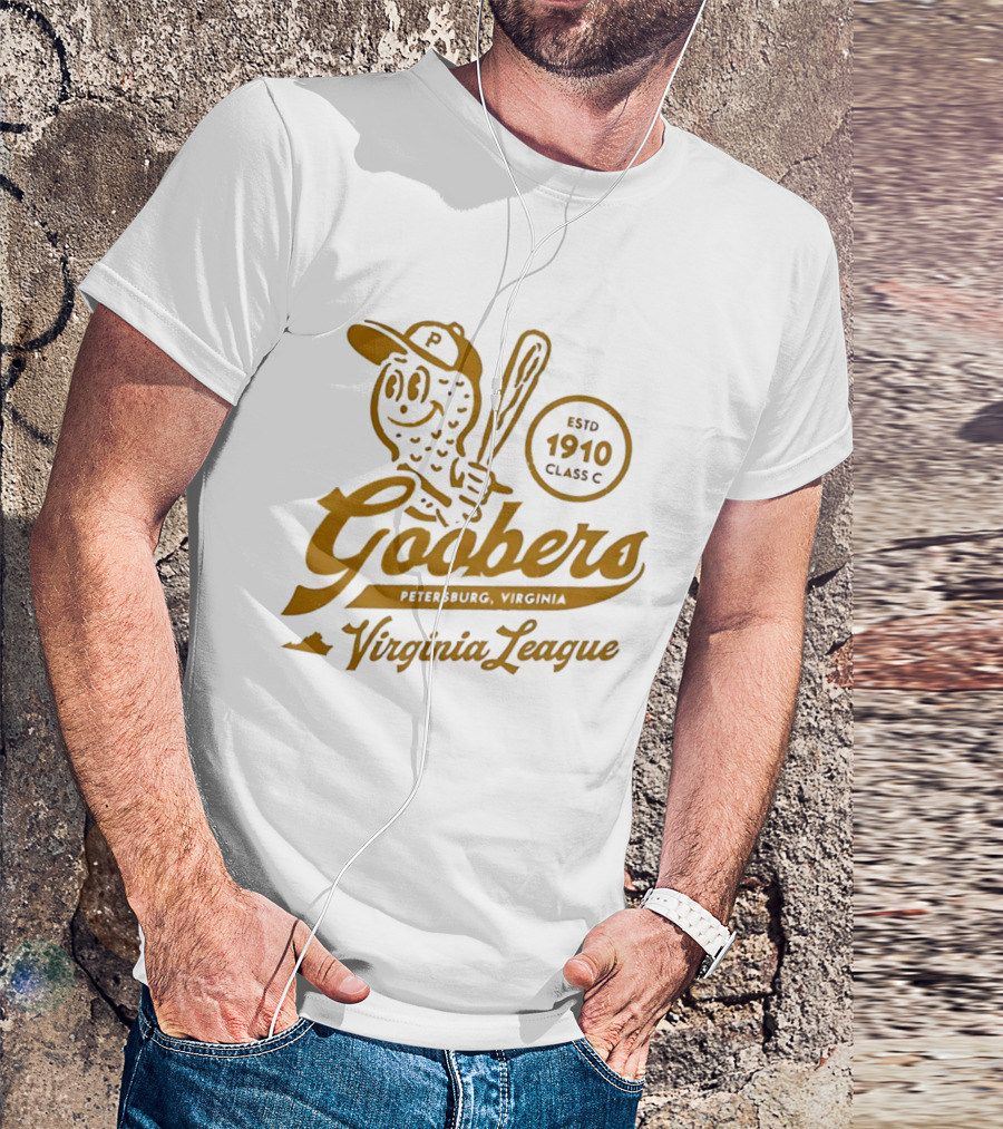 Petersburg Goobers Virginia League Estd 1910 Class C Baseball Team T-Shirt