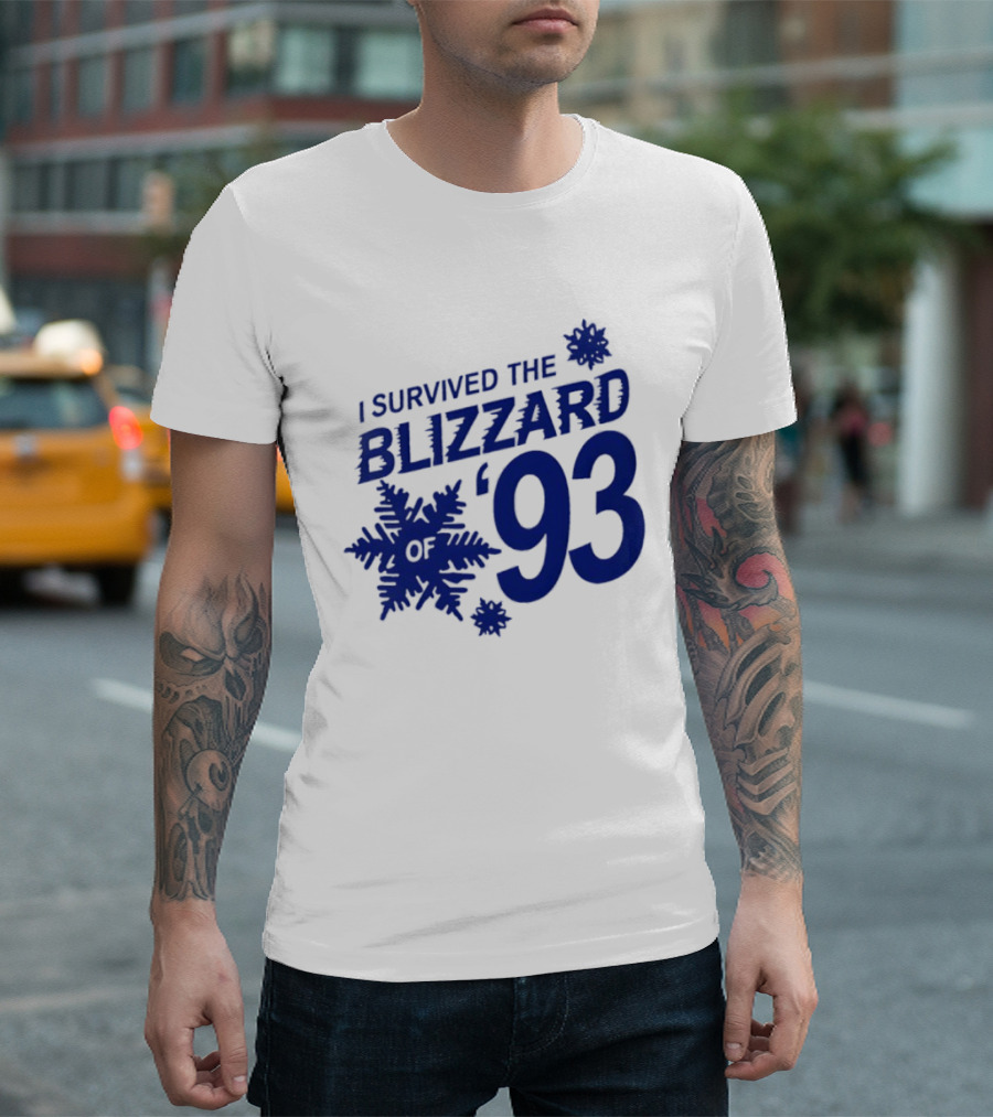 I Survived The Blizzard '93 Snowflake T-Shirt