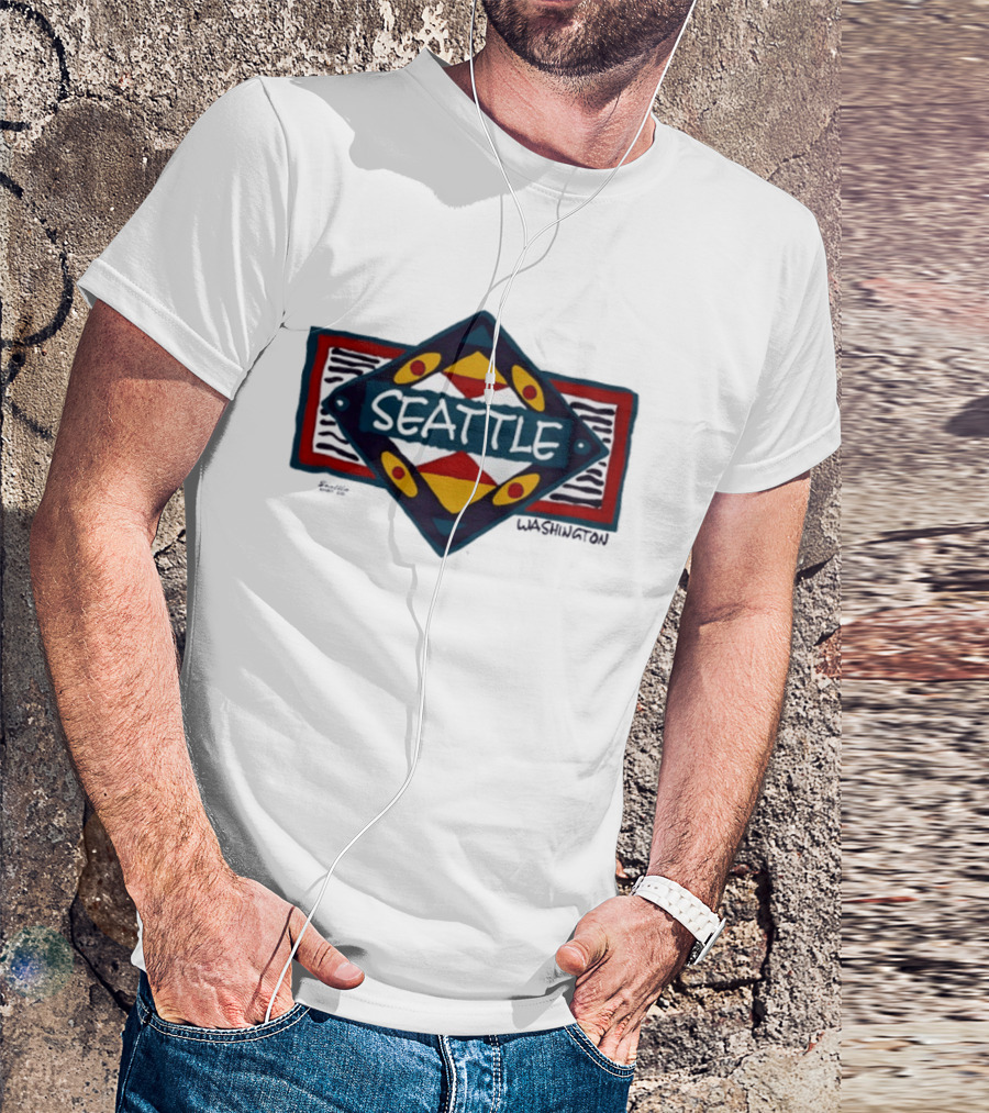 Seattle Washington Geometric Symbolic T-Shirt