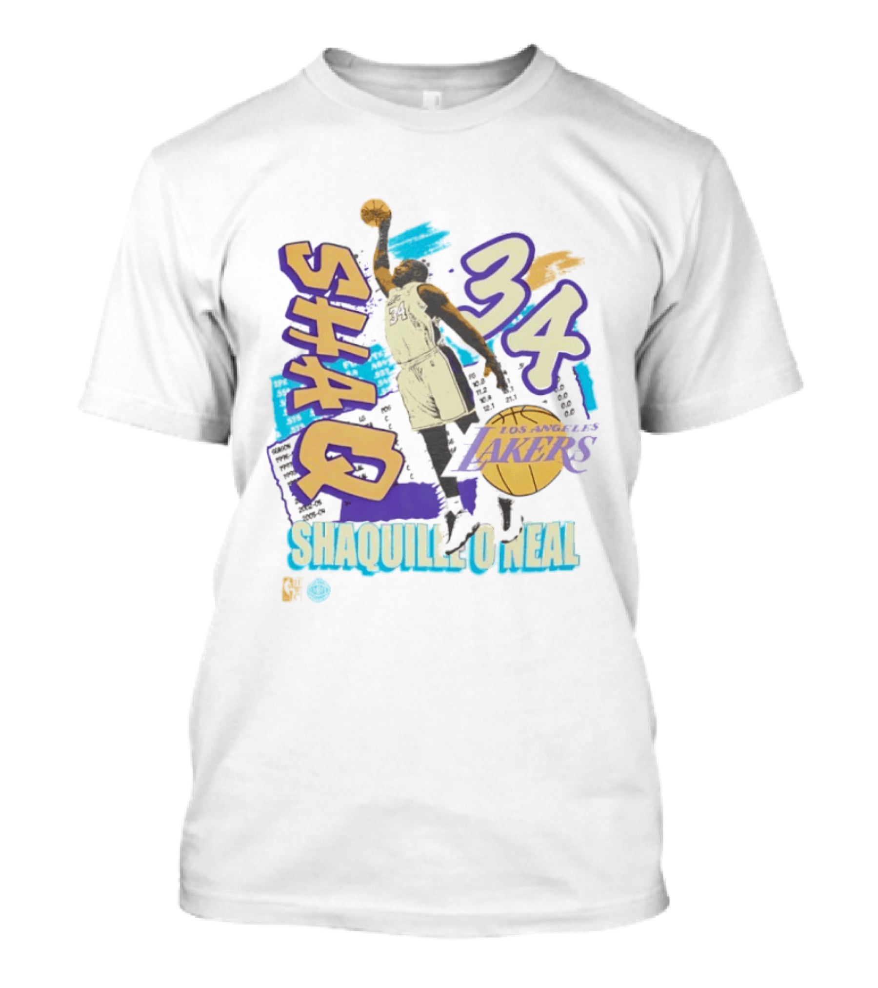 Shaquille O'Neal 34 Los Angeles Lakers Shaq Basketball T-Shirt