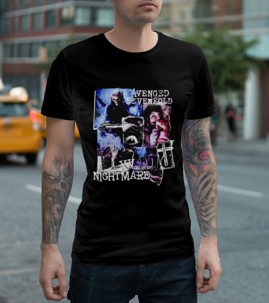 Avenged Sevenfold Nightmare XV Years Anniversary Collage T-Shirt