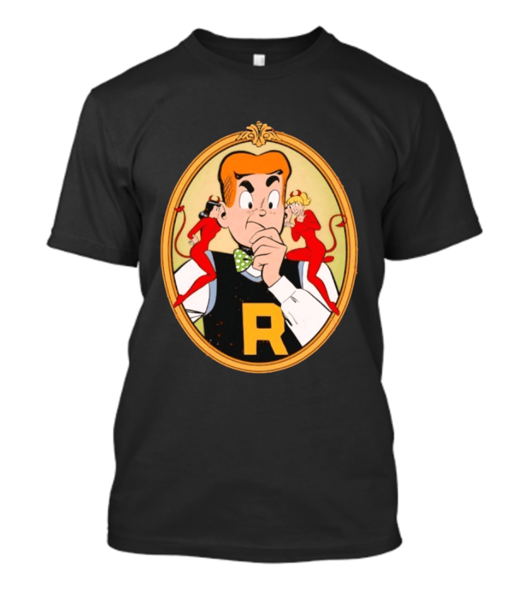 Betty And Veronica Devils Archie Comics Vintage Cartoon Characters T-Shirt
