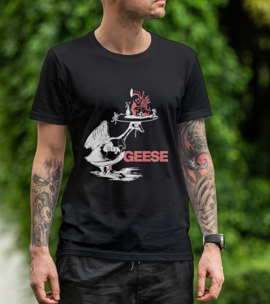Geese Hieronymus Bosch Style Heart T-Shirt