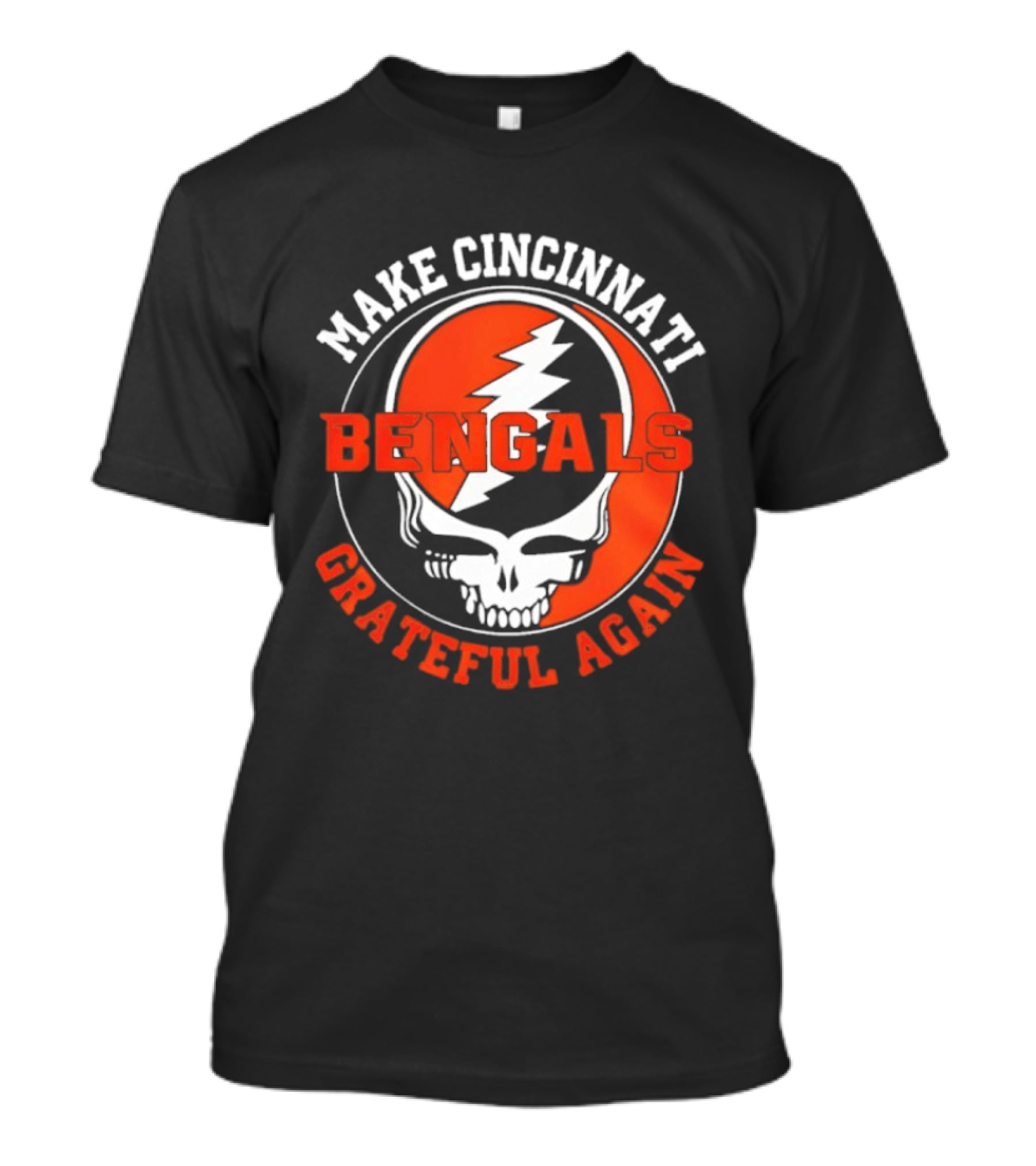 Cincinnati Bengals Grateful Dead Steal Your Face Make Cincinnati Grateful Again T-Shirt