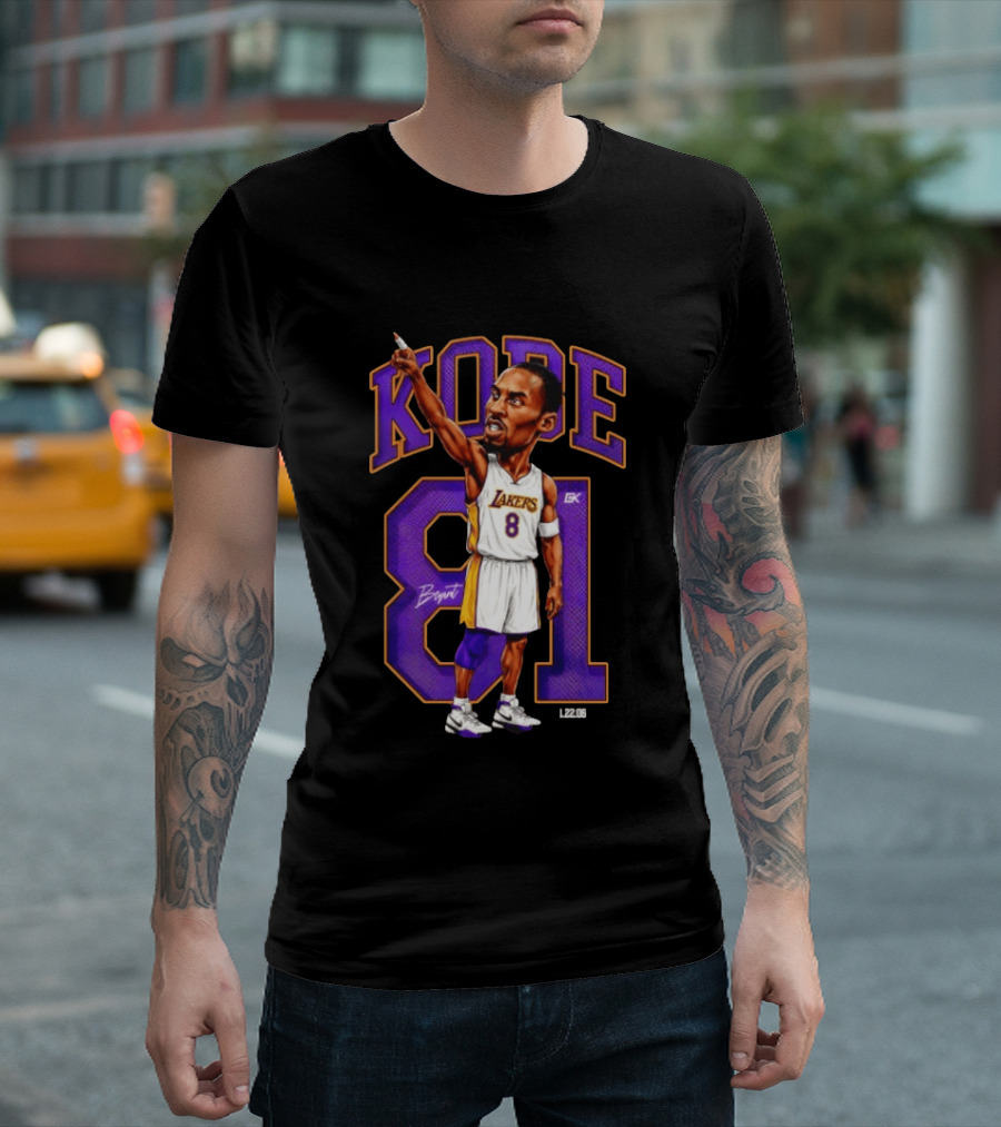 Kobe Bryant Lakers 81 Points Mamba T-Shirt