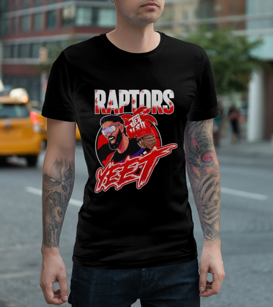Toronto Raptors Jey Uso YEET 2026 Collaboration T-Shirt