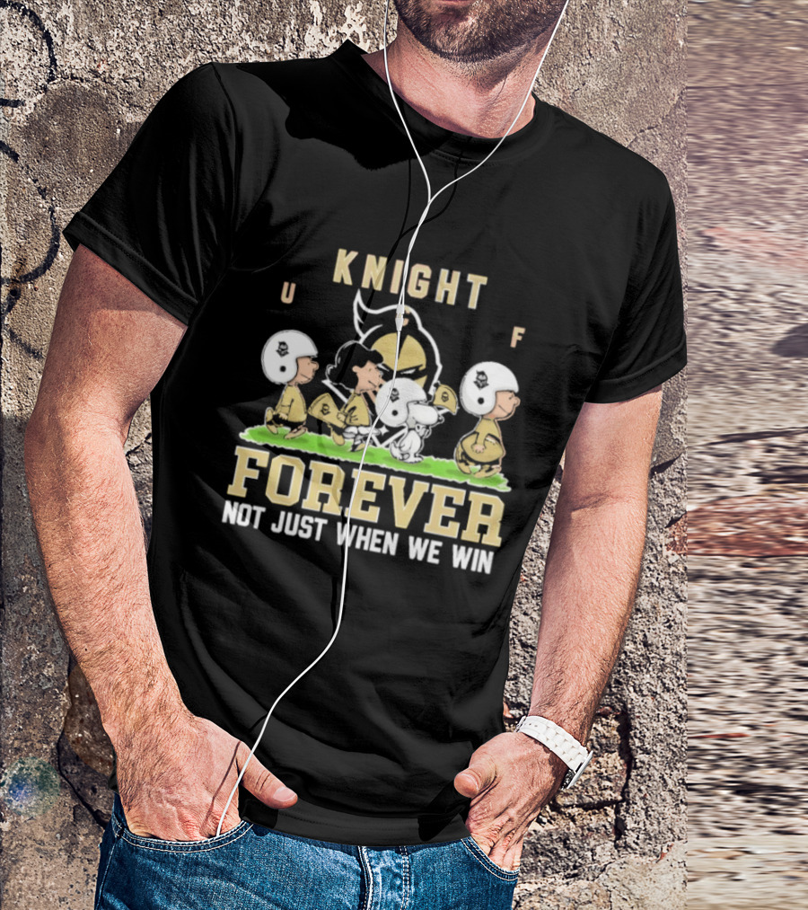 UCF Knight Peanuts Characters Forever Not Just When We Win T-Shirt