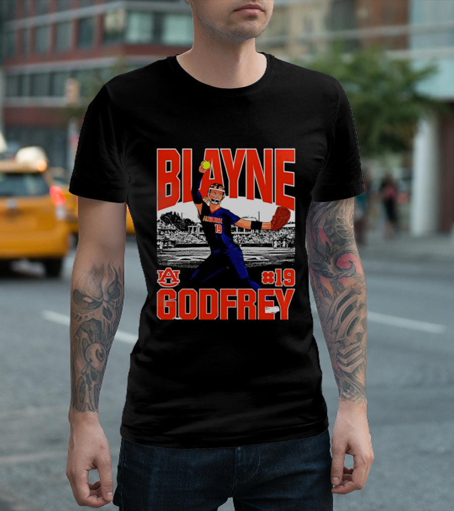 Auburn Softball Blayne Godfrey NCAA Legends Player #19 T-Shirt