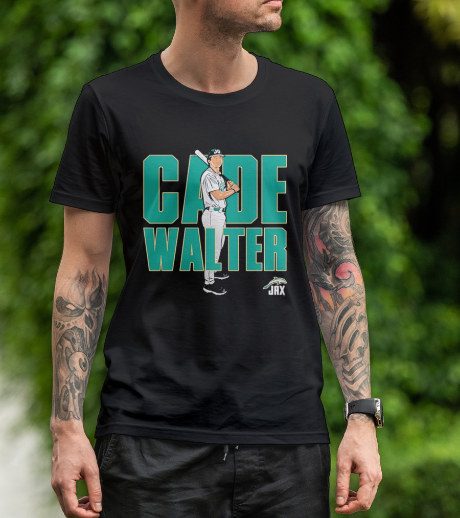 Cade Walter JAX Baseball NCAA Caricature T-Shirt
