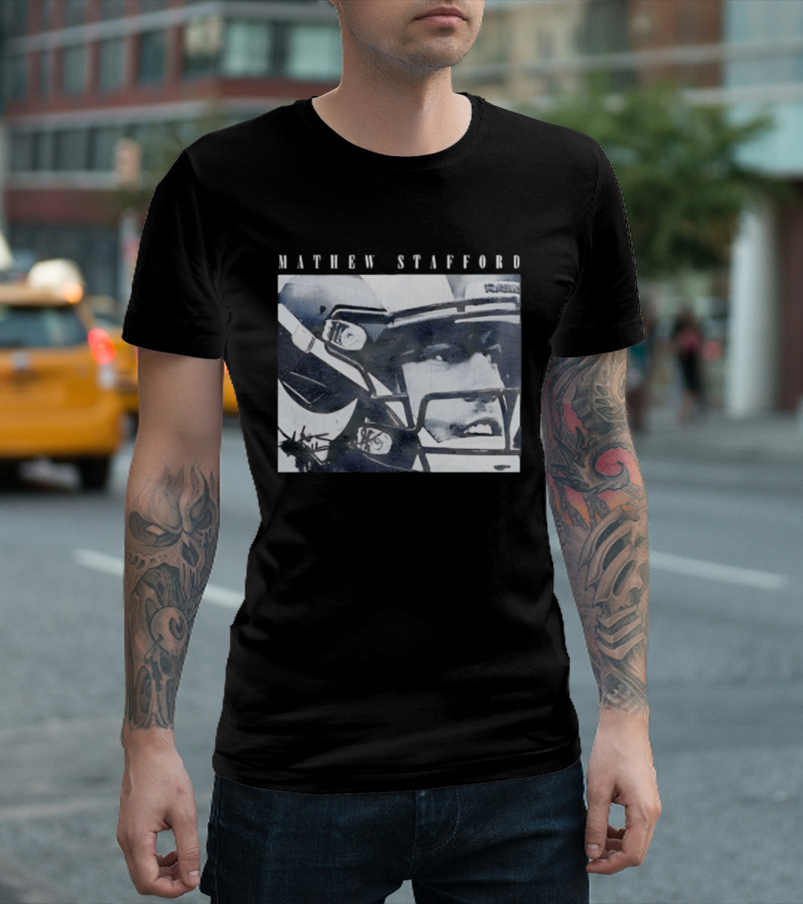 Los Angeles Rams Matthew Stafford Big Head Football T-Shirt