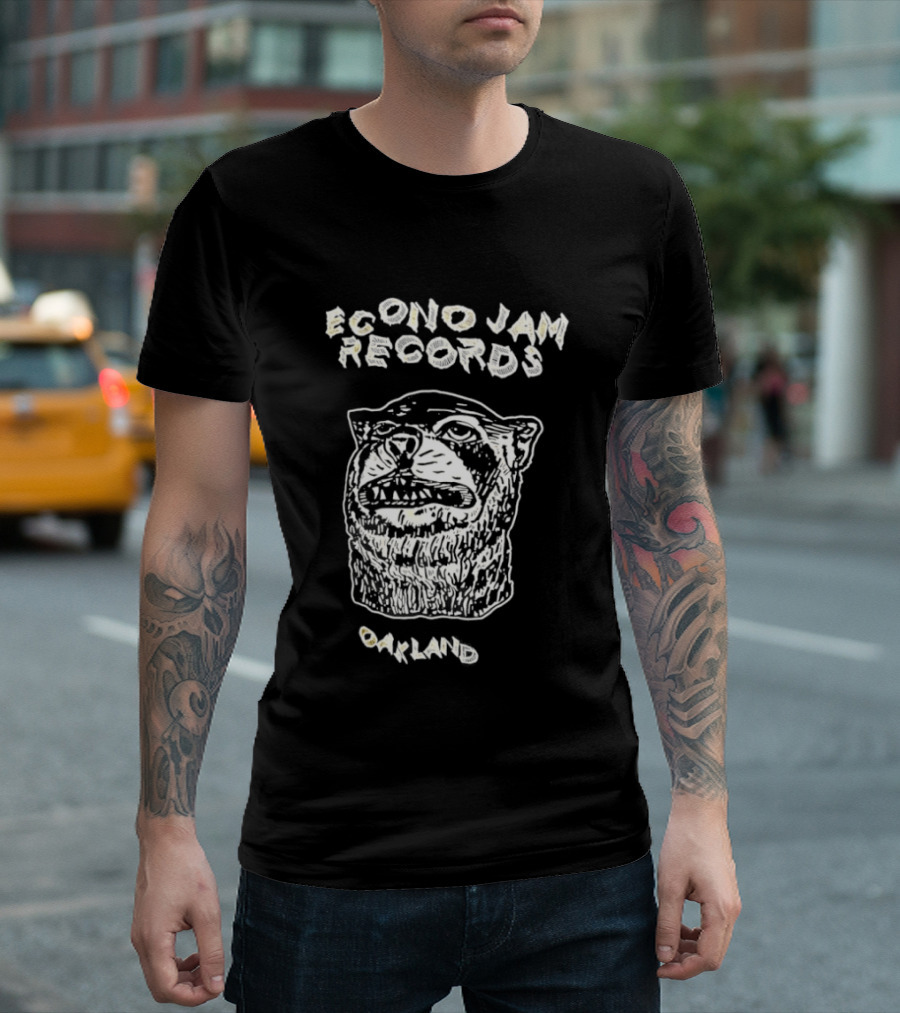 Econo Jam Records Oakland Bear Face T-Shirt