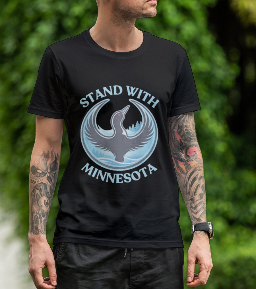 Stand With Minnesota Loon State Bird T-Shirt
