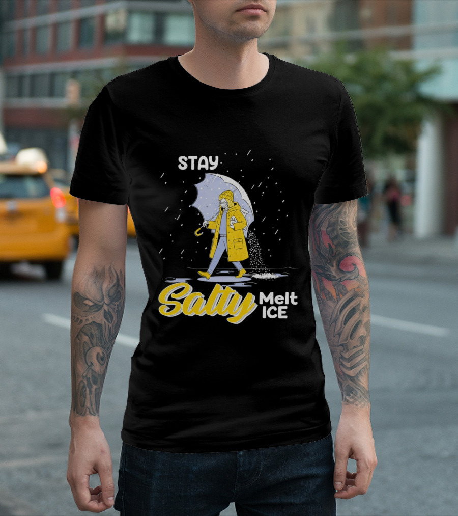 Stay Salty Melt Ice Umbrella Walker Winter Fashion T-Shirt