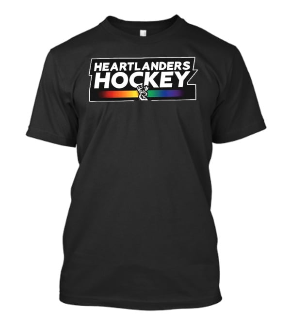 Heartlanders Hockey Rainbow Antler Pride T-Shirt