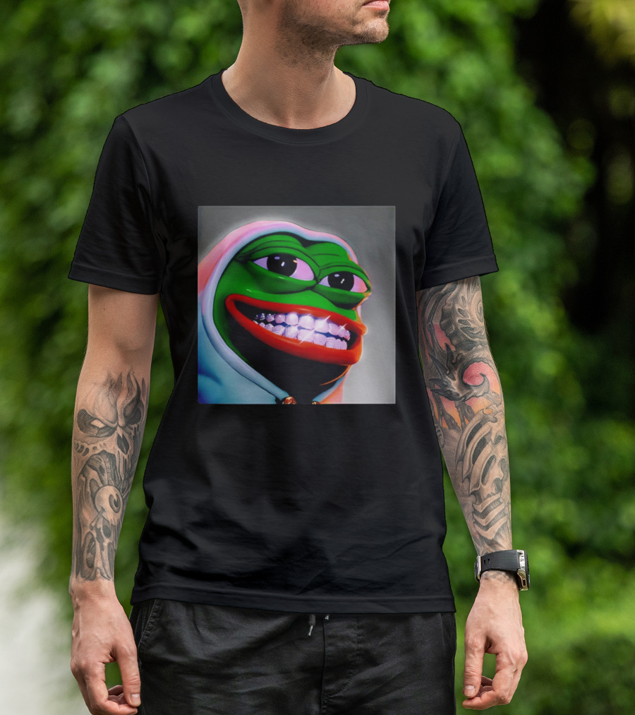 Pepe The Frog Diamond Teeth Drip T-Shirt