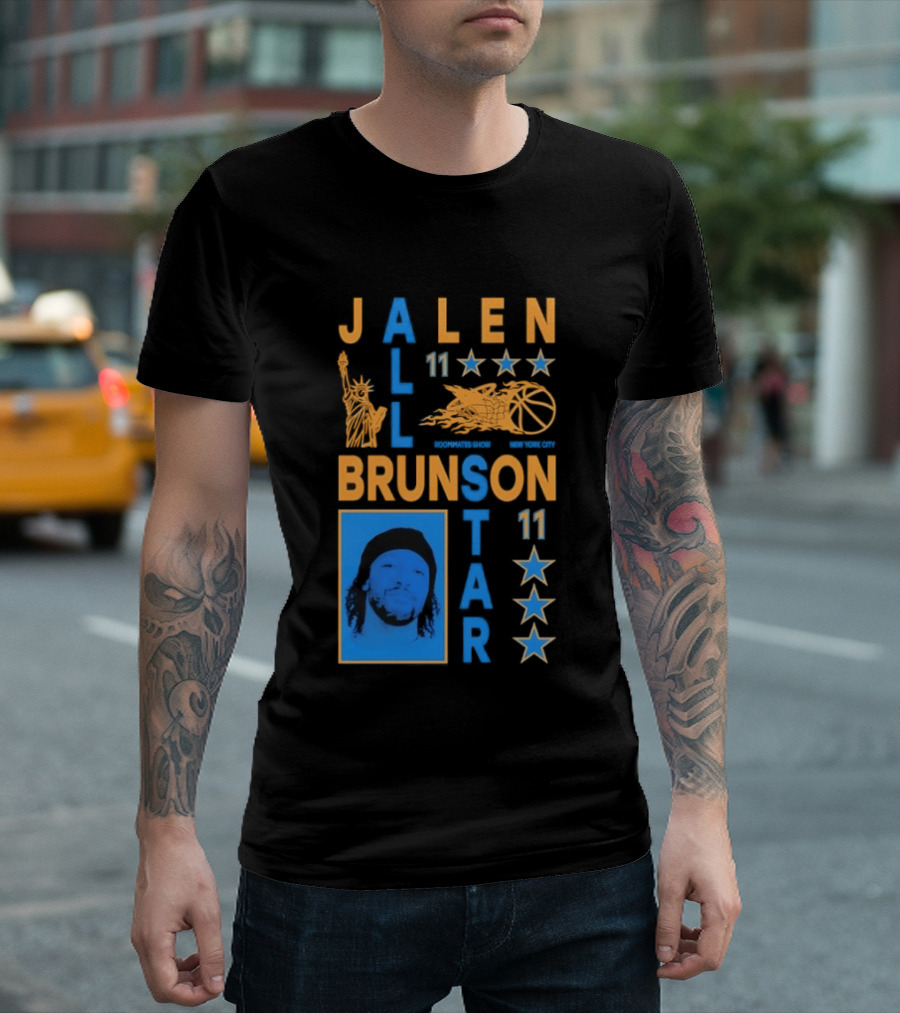 Jalen Brunson 11 New York Basketball Star Player T-Shirt