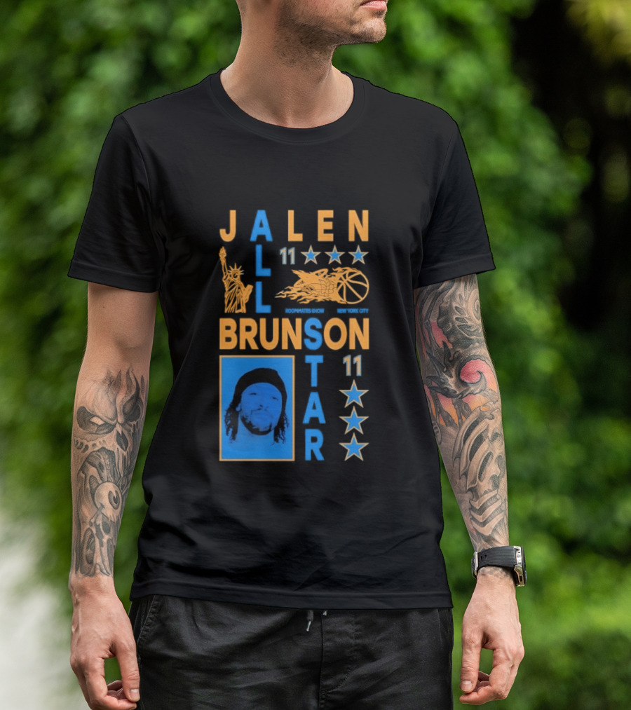 Jalen Brunson 11 New York Basketball Star Player T-Shirt