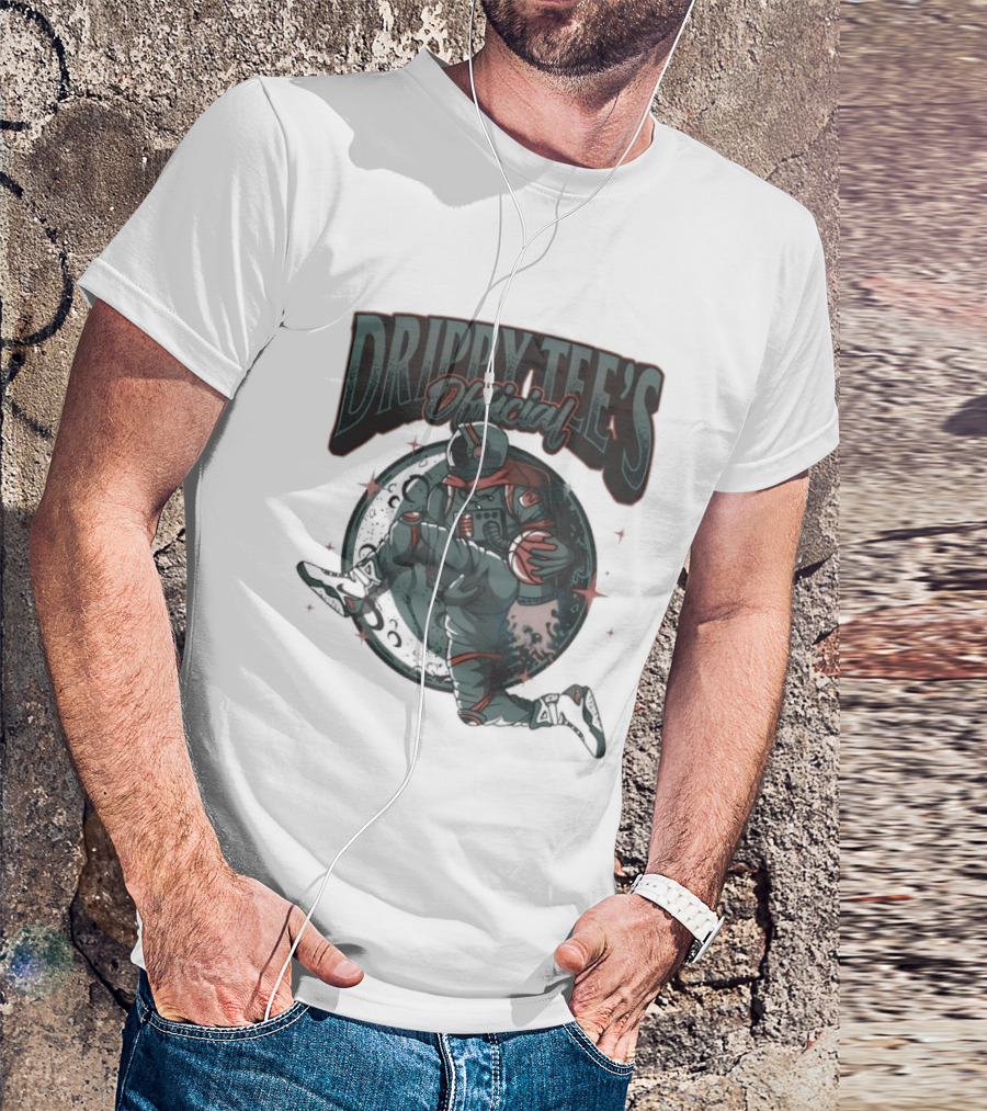 Drippy Tee's Official Astronaut Playing Basketball Sky Is The Limit Keep Your Head Up T-Shirt