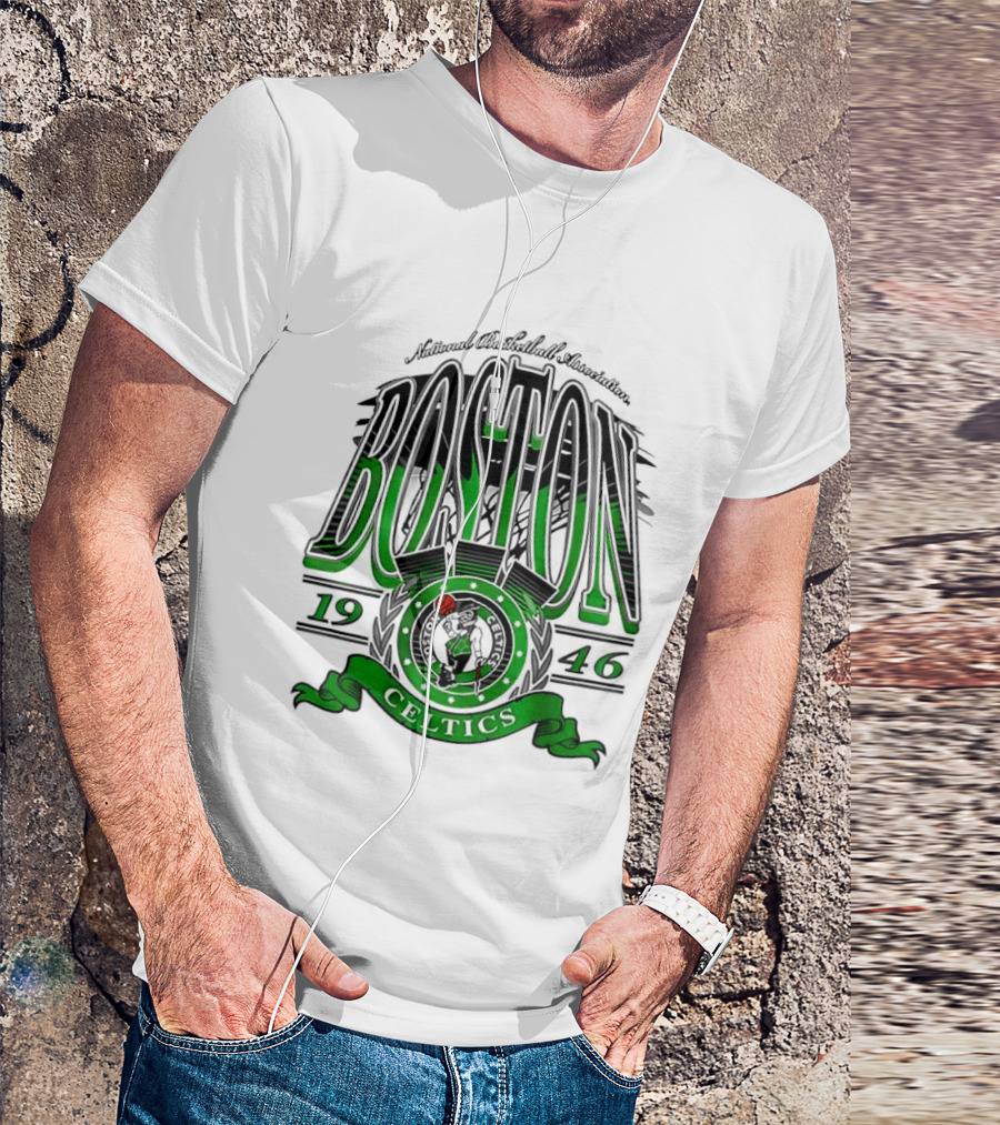Boston Celtics National Basketball Association 1946 Team T-Shirt