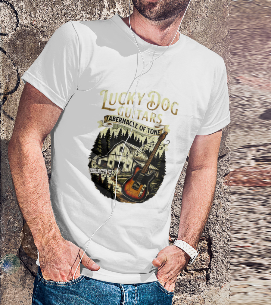 Lucky Dog Guitars Tabernacle Of Tone Cleveland TN Musical Barn Scene T-Shirt