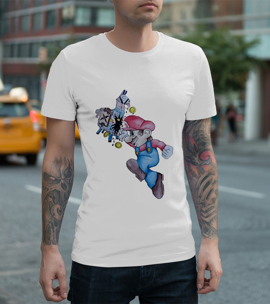 Super Mario Llama Coins Jumping T-Shirt