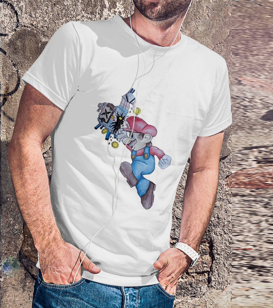 Super Mario Llama Coins Jumping T-Shirt