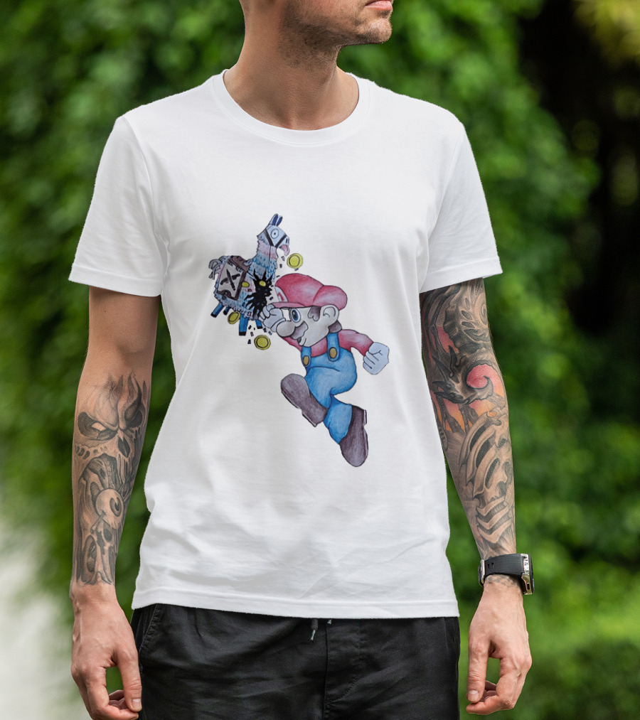 Super Mario Llama Coins Jumping T-Shirt