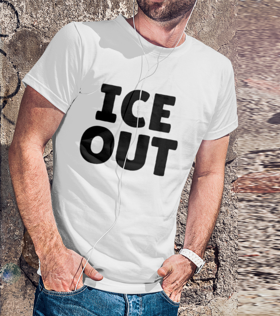 USA People Support ICE OUT Message T-Shirt