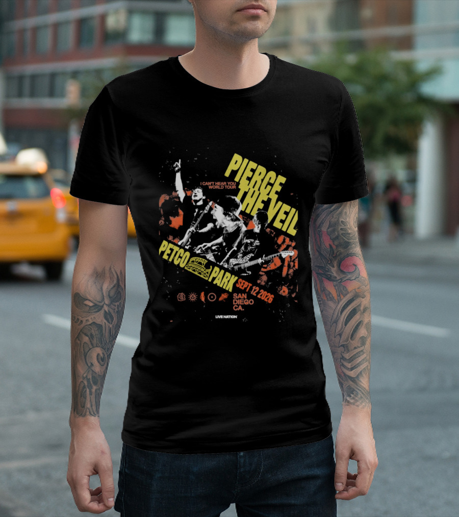 Pierce The Veil Sept 12 2026 Petco Park San Diego CA Concert T-Shirt