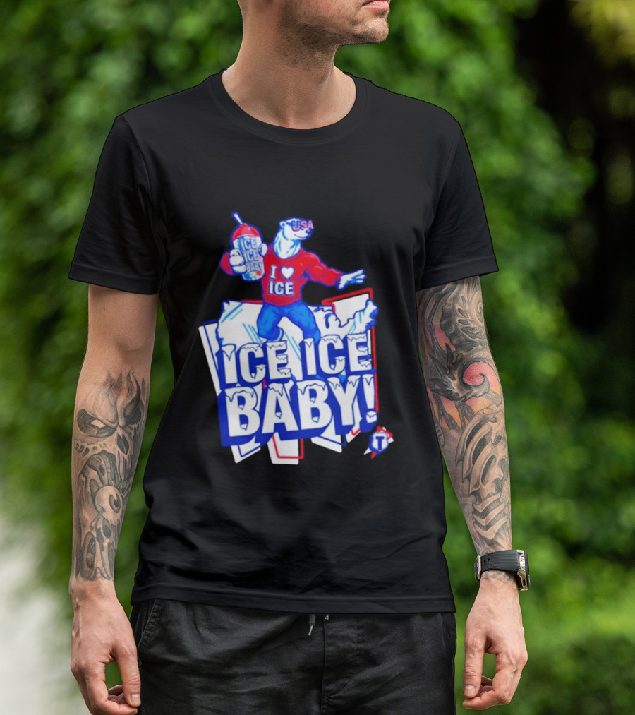 Tatum I Love Ice Ice Baby USA Polar Bear T-Shirt