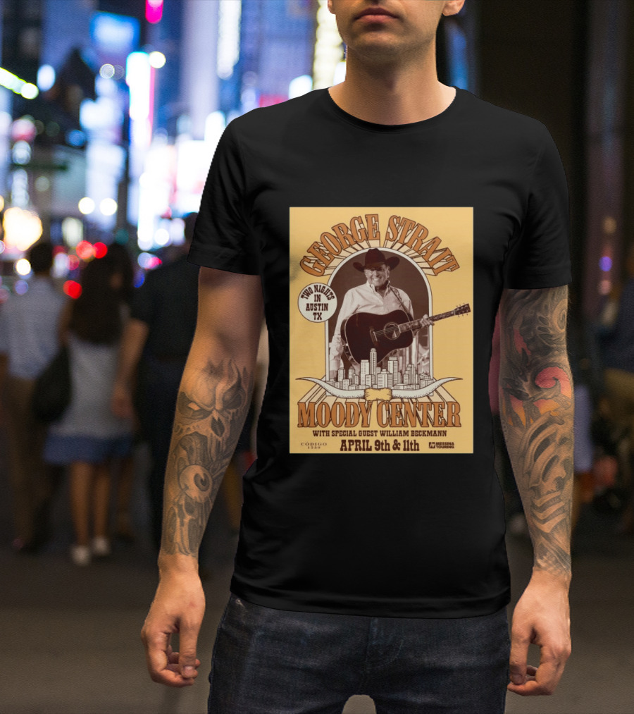 George Strait Moody Center Austin TX Apr 9 11 2026 T-Shirt