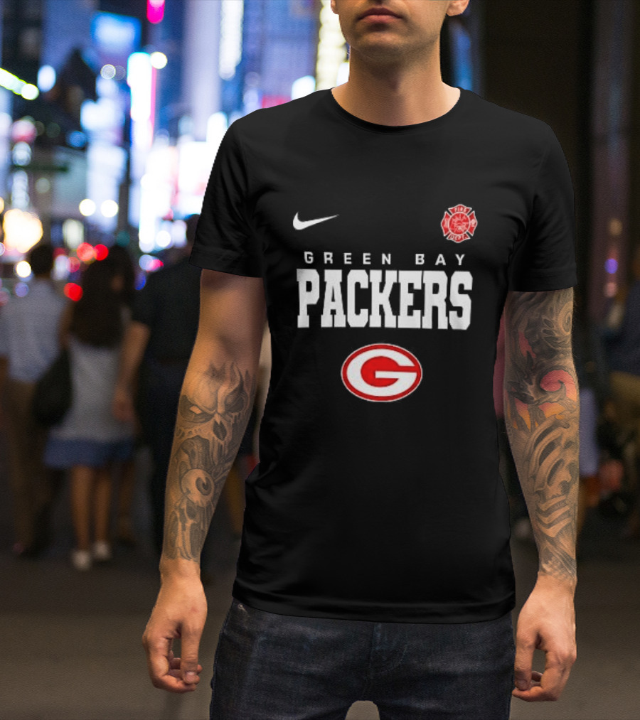 Green Bay Packers Red Friday Firefighter Nike Packers G T-Shirt
