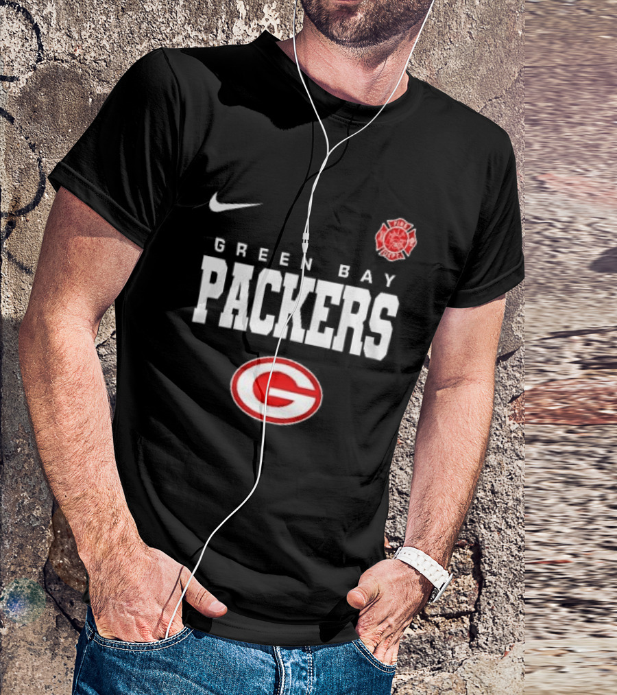 Green Bay Packers Red Friday Firefighter Nike Packers G T-Shirt