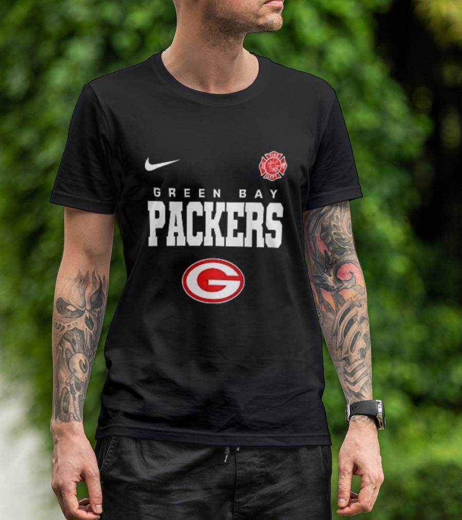 Green Bay Packers Red Friday Firefighter Nike Packers G T-Shirt