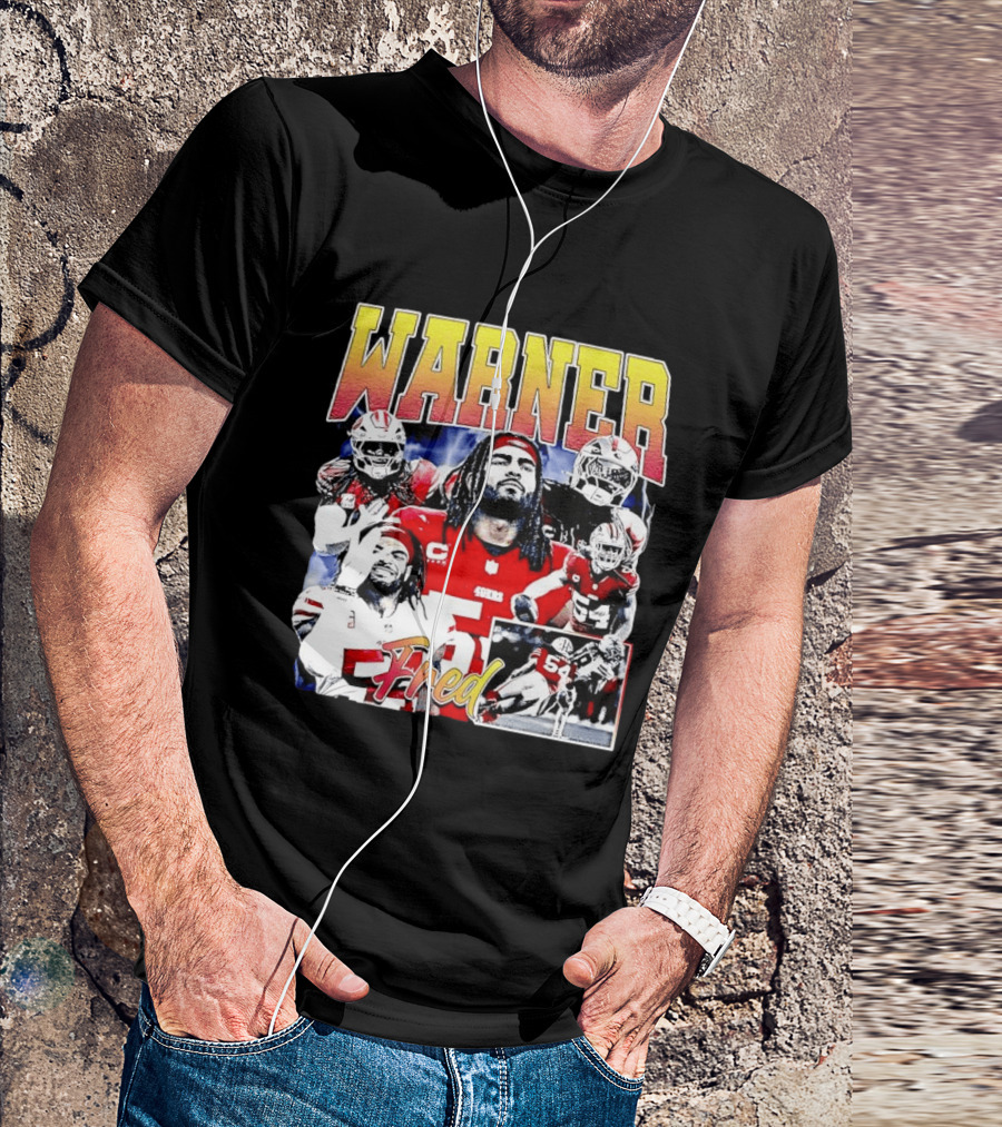 Fred Warner San Francisco Football Collage T-Shirt
