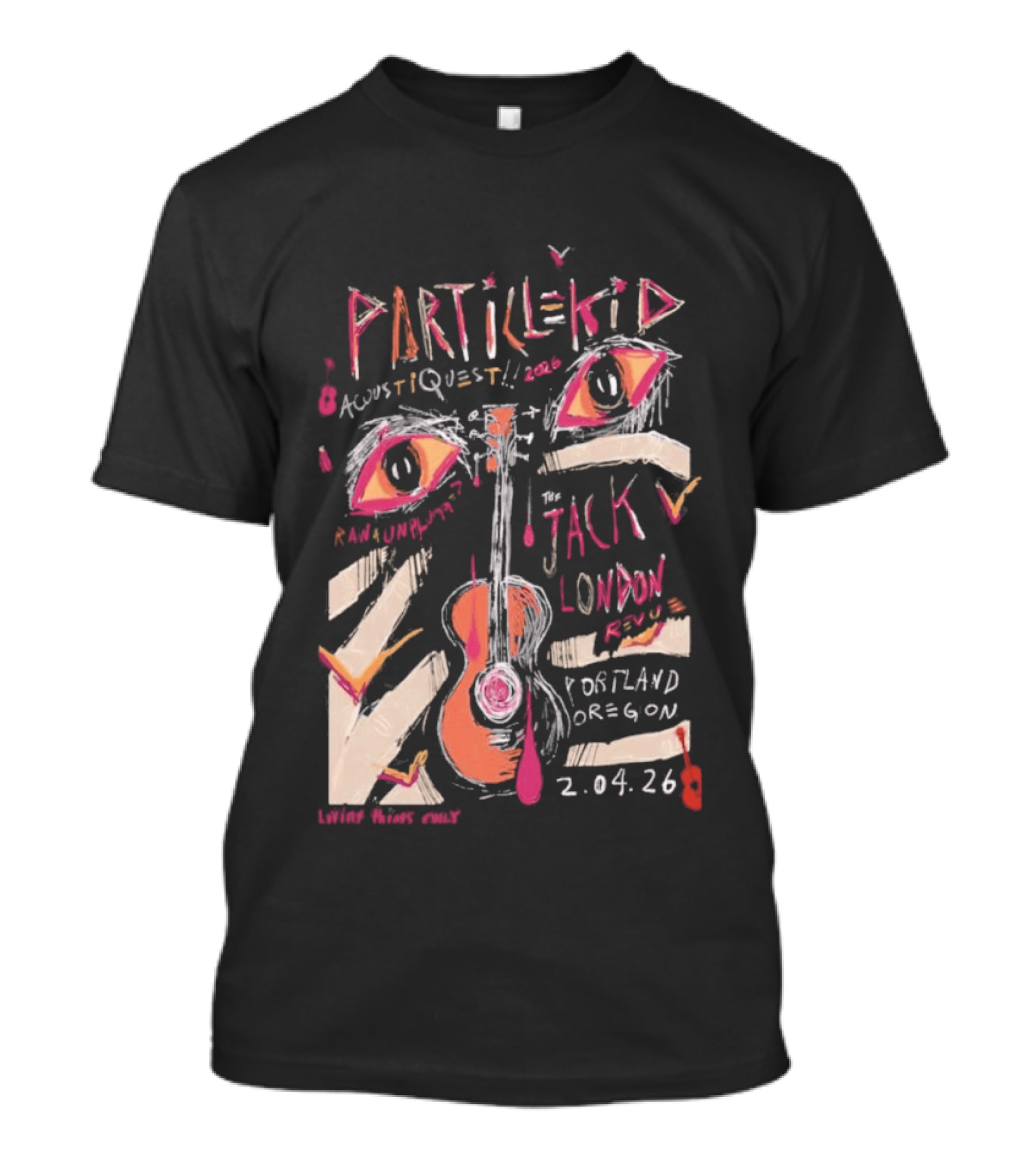 Particlekid AcoustiQuest Tour Portland Oregon 2026 Jack London Reimagined T-Shirt