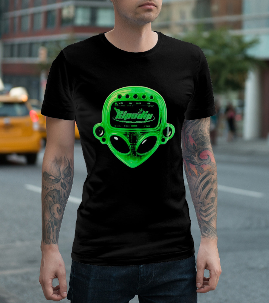 Ripndip Alien HP Level AP Green Transparent Device T-Shirt